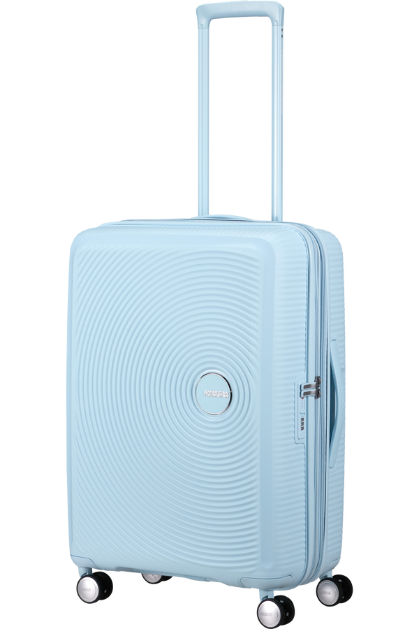 American Tourister SoundBox Spinner TSA Expandable 67cm  Pastel Blue American Tourister SoundBox Spinner TSA Expandable 67cm  Pastel Blue