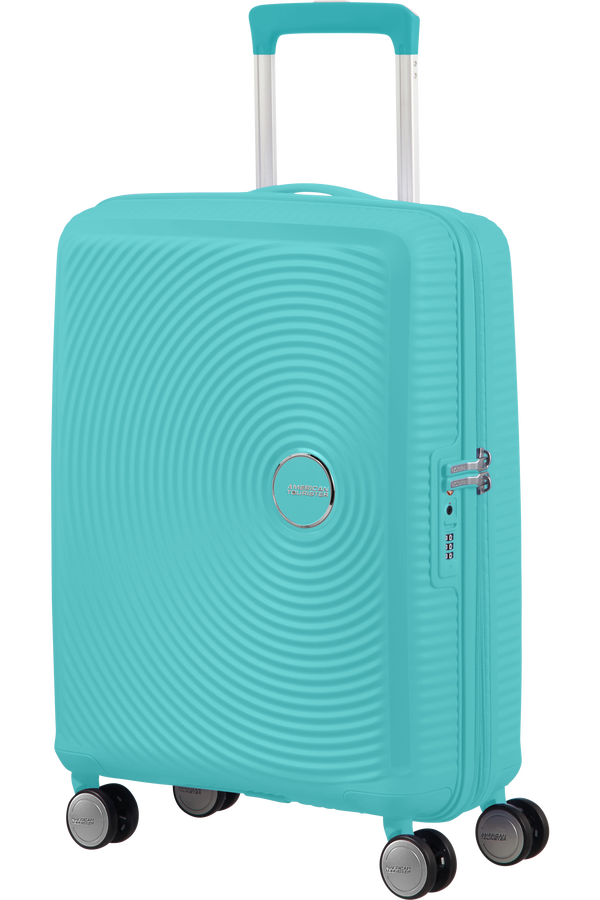 American Tourister Soundbox Spinner TSA Expandable 55cm  Poolside Blue American Tourister Soundbox Spinner TSA Expandable 55cm  Poolside Blue