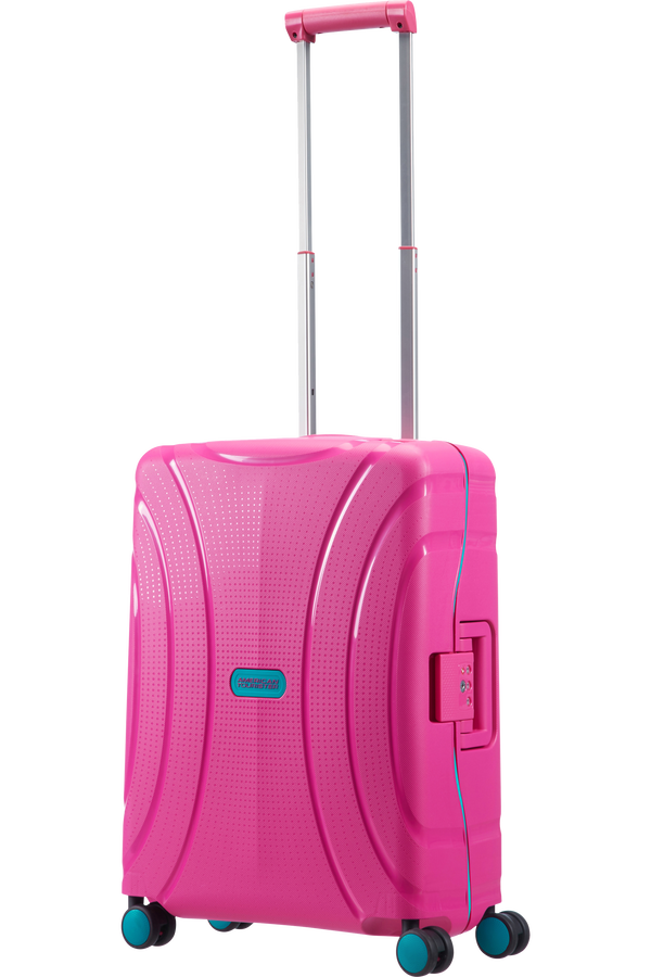 American Tourister Lock'n'Roll 4-wheel cabin baggage Spinner suitcase 55x40x20cm Summer Pink