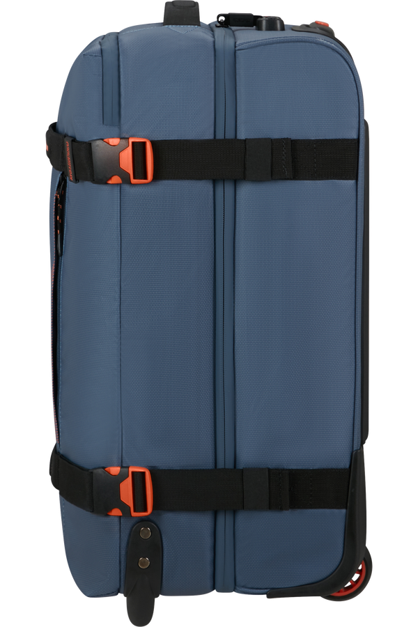 American Tourister Urban Track Duffle with Wheels Coated S  Navy/Orange American Tourister Urban Track Duffle with Wheels Coated S  Navy/Orange