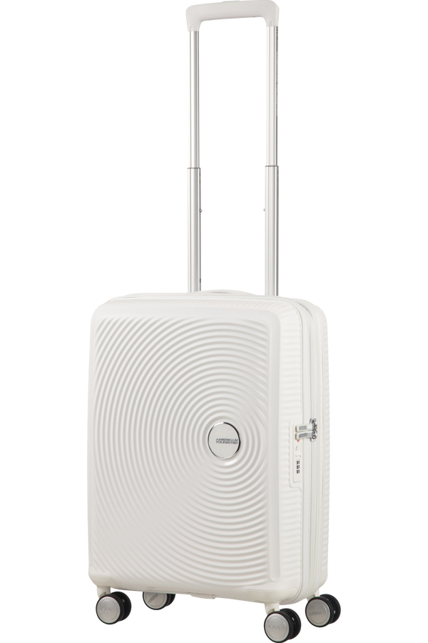 American Tourister Soundbox Spinner Expandable 55cm Pure White American Tourister Soundbox Spinner Expandable 55cm Pure White