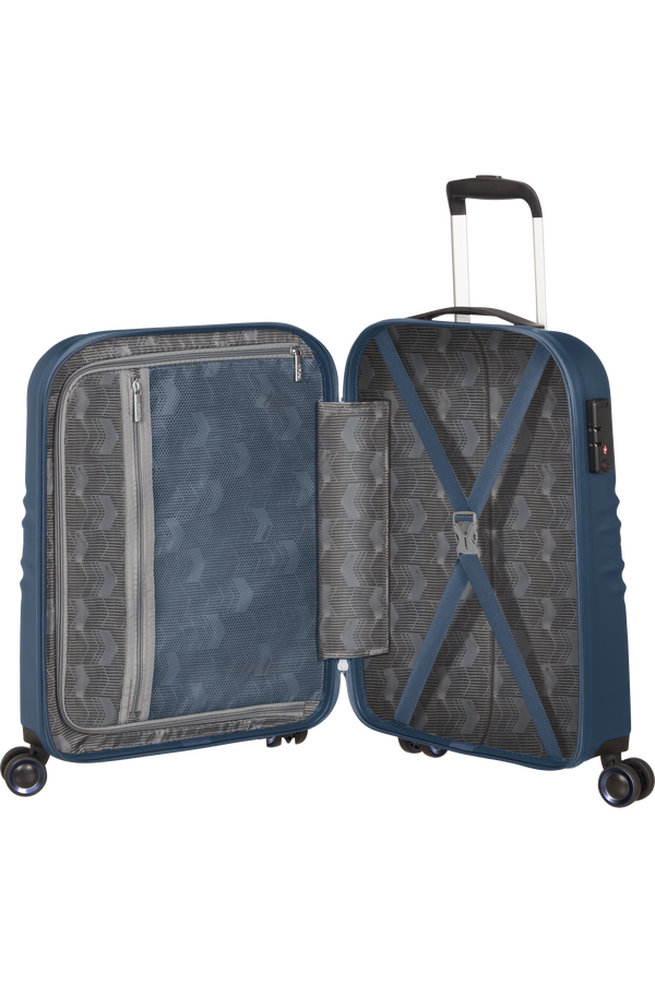 American Tourister Wavetwister Spinner TSA 55cm  Dark Navy