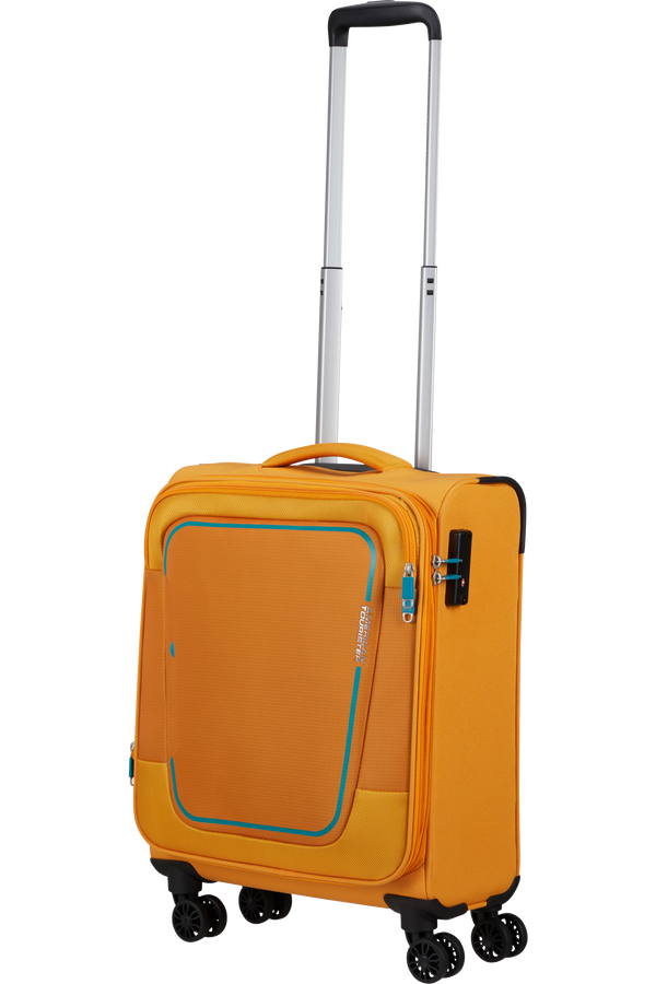 American Tourister Pulsonic Spinner Expandable 55cm  Sunset Yellow American Tourister Pulsonic Spinner Expandable 55cm  Sunset Yellow