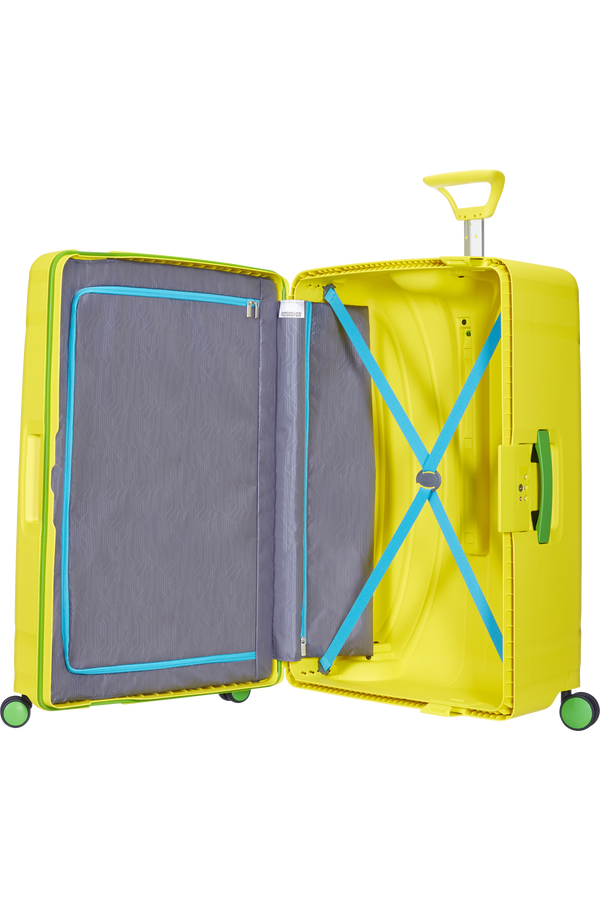 American Tourister Lock'n'Roll 4-wheel Spinner 75cm large suitcase Sunshine Yellow