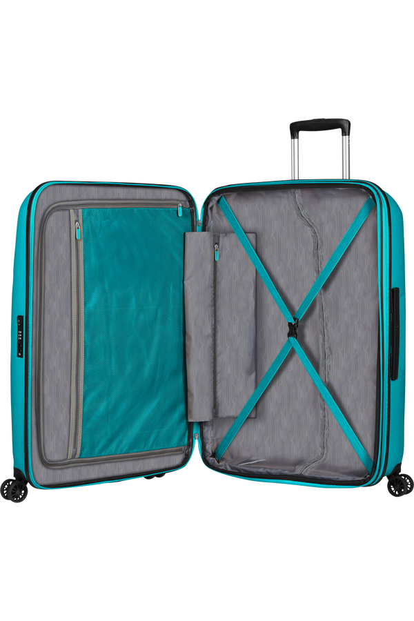 American Tourister Bon Air Dlx Spinner TSA Expandable 75cm  Deep Turquoise