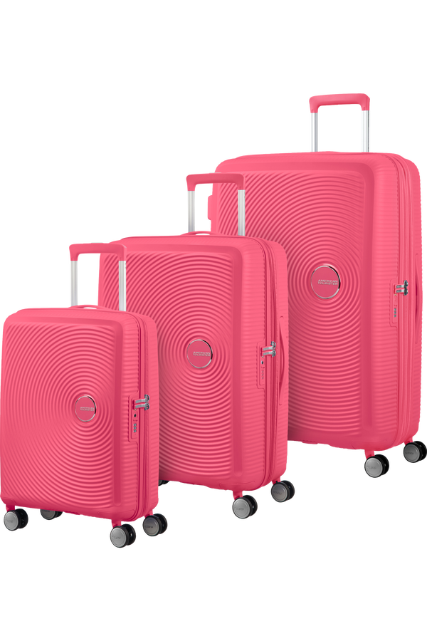 Neon pink luggage hot sale