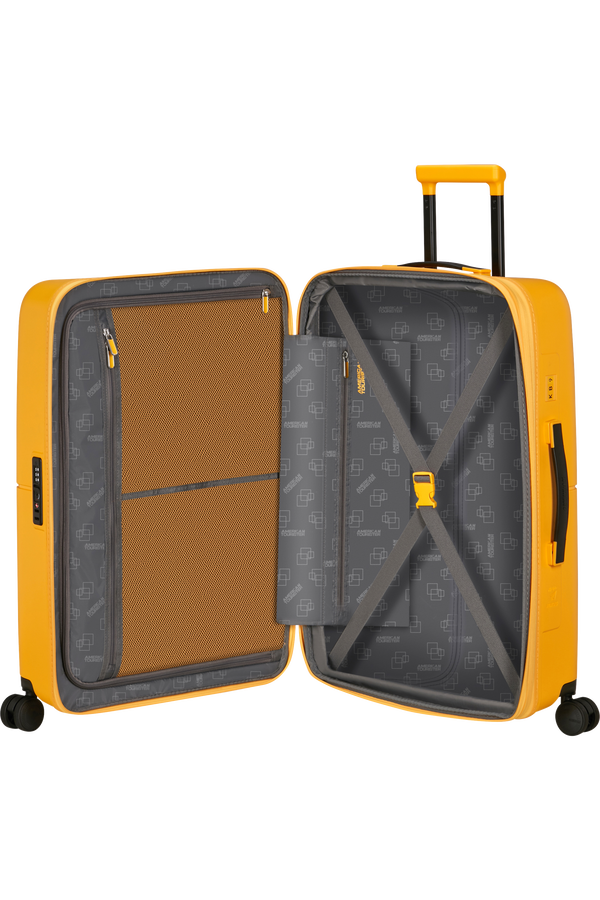 American Tourister DashPop Spinner Expandable TSA 67cm Golden Yellow