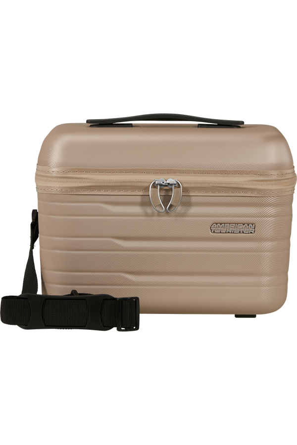 American Tourister Flashline Beauty Case  Ivory gold