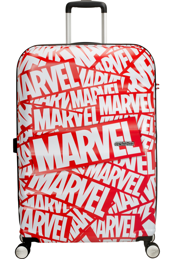 American Tourister Wavebreaker Disney Spinner Marvel 77cm  Marvel Logo