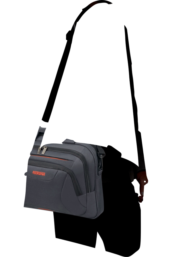 American Tourister At Work Laptop Bag  13.3-14.1inch Grey/Orange