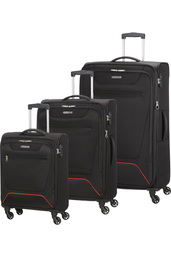 American Tourister Hyperbreez 3 pc Set A  Black