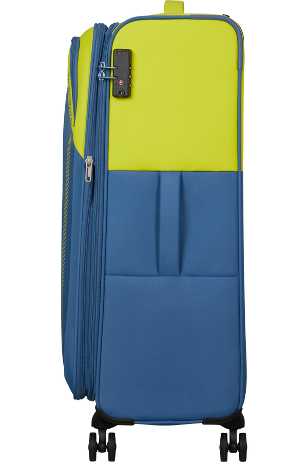 American Tourister Daring Dash Spinner Expandable TSA L  Lime/Coronet