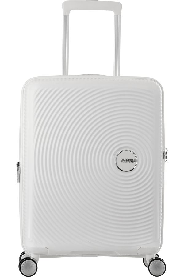 American Tourister Soundbox Spinner Expandable 55cm Pure White