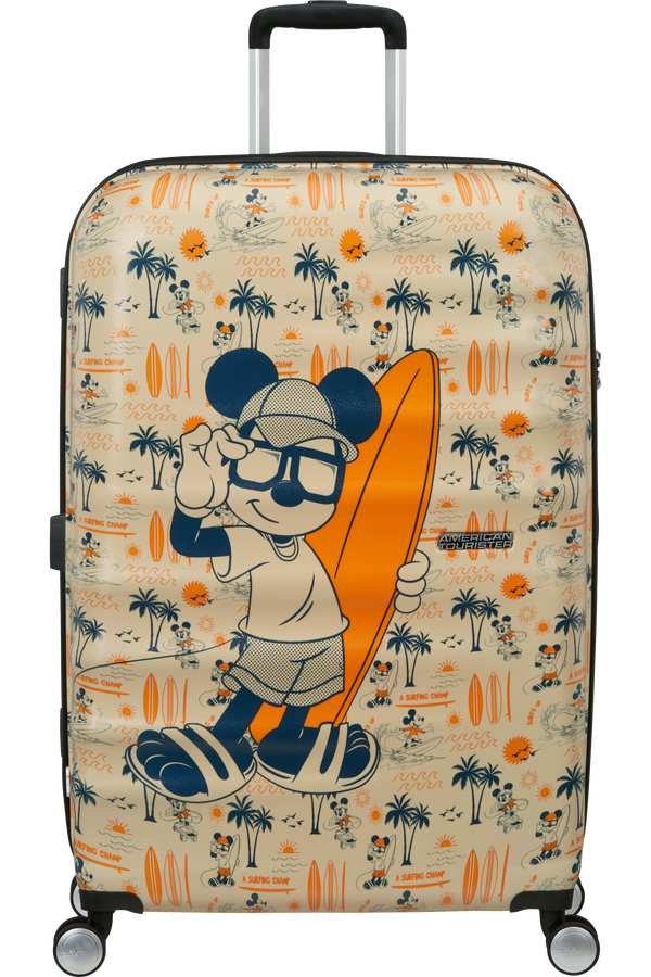 American Tourister Disney Wavebreaker Spinner TSA Disney Fl 77cm  Mickey Super Surfer