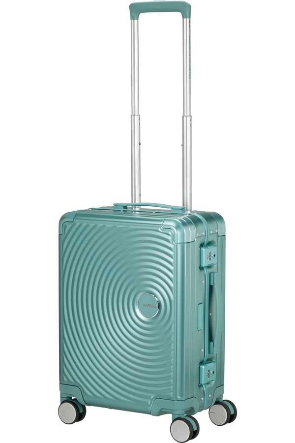 American Tourister Soundbox Alu Spinner TSA 55cm  Dusty Turquoise