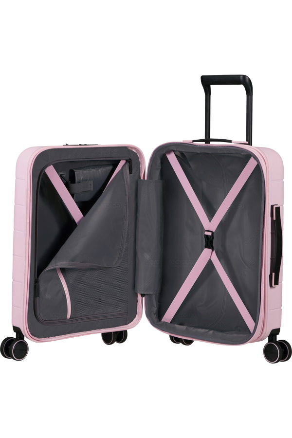 Pink carry deals on suitcase