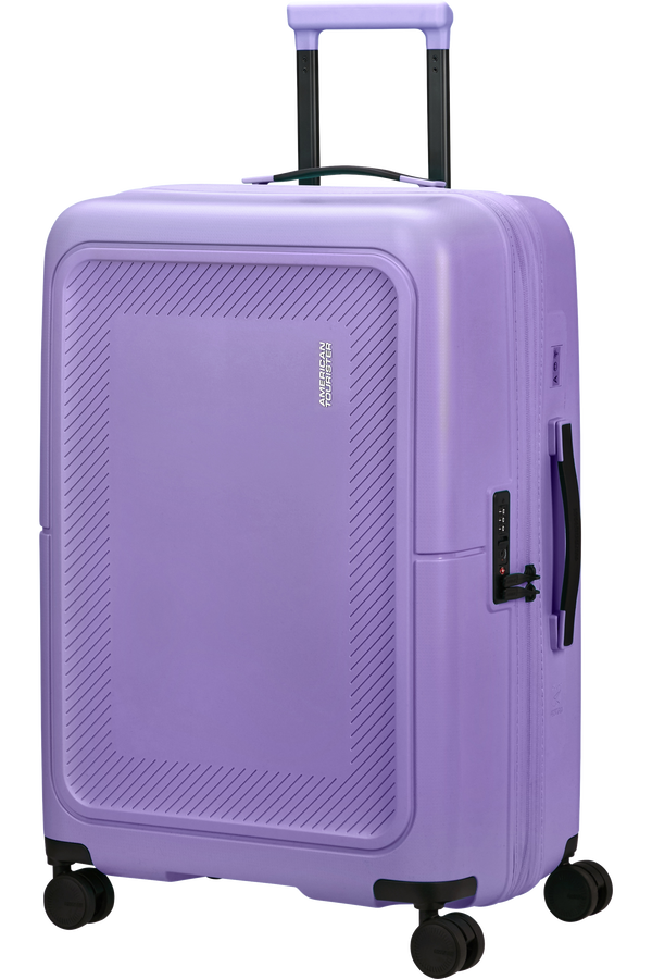 American Tourister DashPop Spinner Expandable TSA 67cm Violet Purple American Tourister DashPop Spinner Expandable TSA 67cm Violet Purple