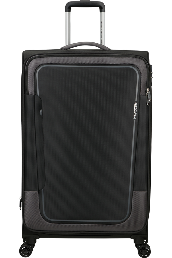 American Tourister Pulsonic Spinner Expandable 81cm  Asphalt Black