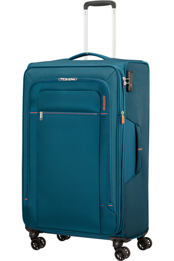 American Tourister Crosstrack Spinner Expandable 79cm  Navy/Orange
