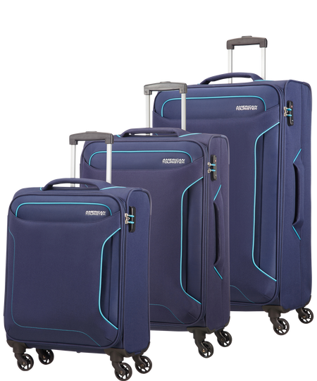 Navy blue sales luggage sets