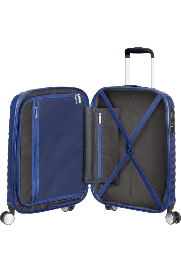 American Tourister Jetglam Spinner 55cm  Metallic Blue