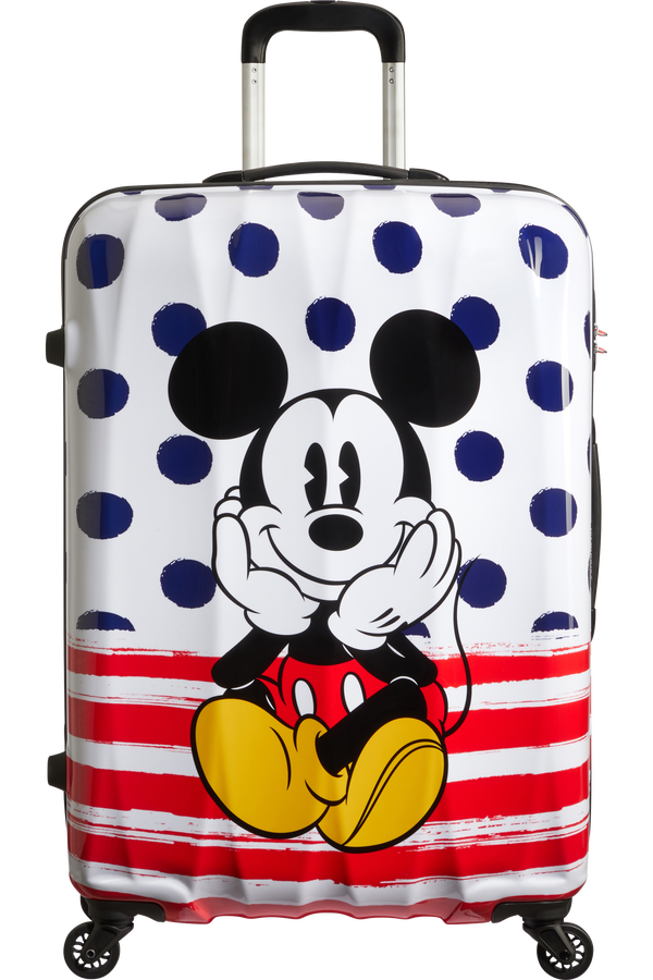 American Tourister Disney Legends Spinner 75cm Mickey Blue Dots
