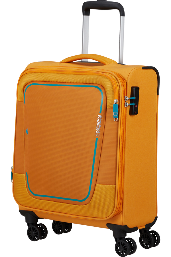 American Tourister Pulsonic Spinner Expandable 55cm  Sunset Yellow American Tourister Pulsonic Spinner Expandable 55cm  Sunset Yellow