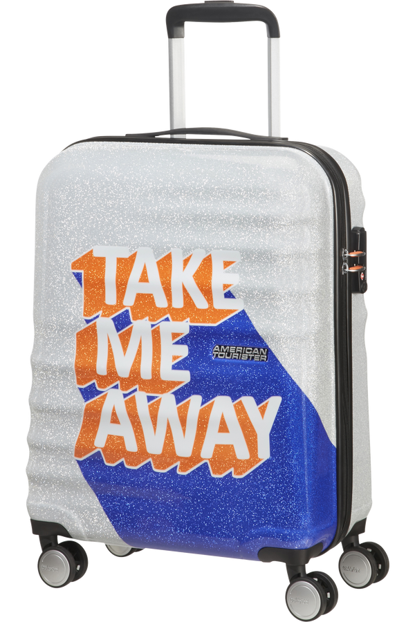 American Tourister Wavebreaker Spinner 55cm  Take Me Away Blue/Orange