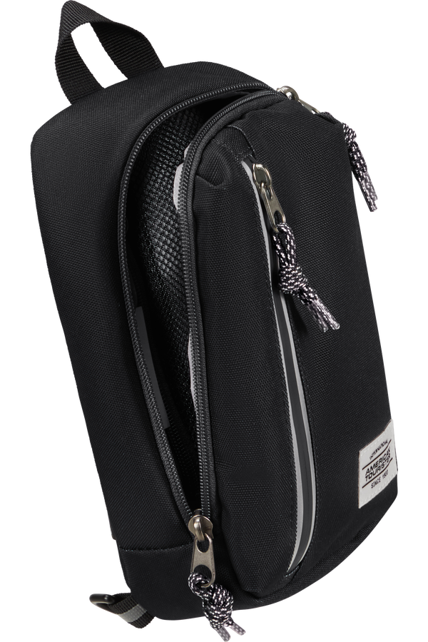 American Tourister Brightup Sling Bag Zip  Black