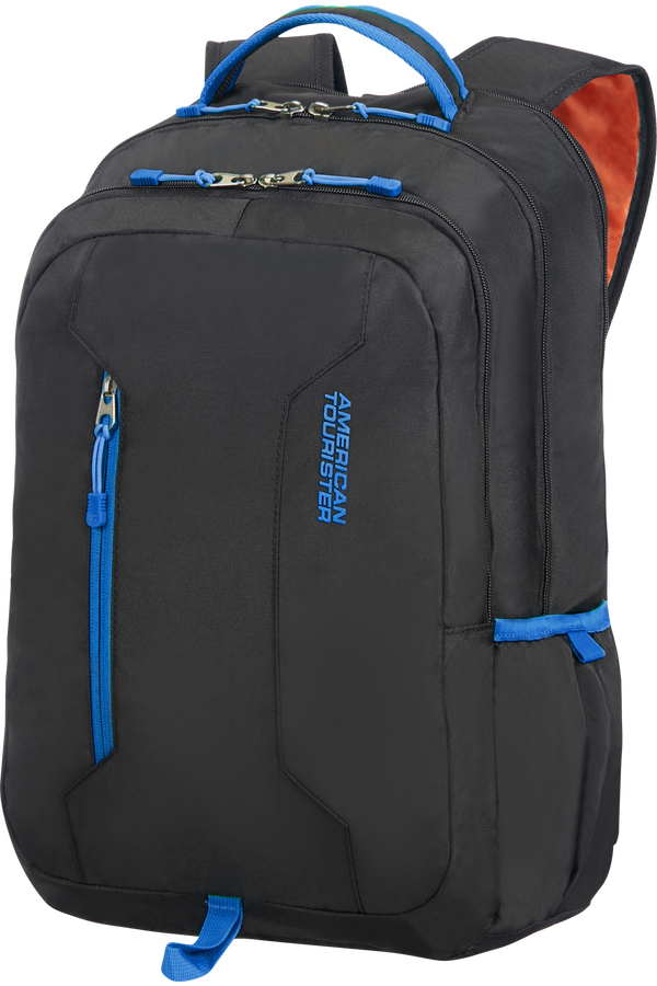 Blue black backpack sales