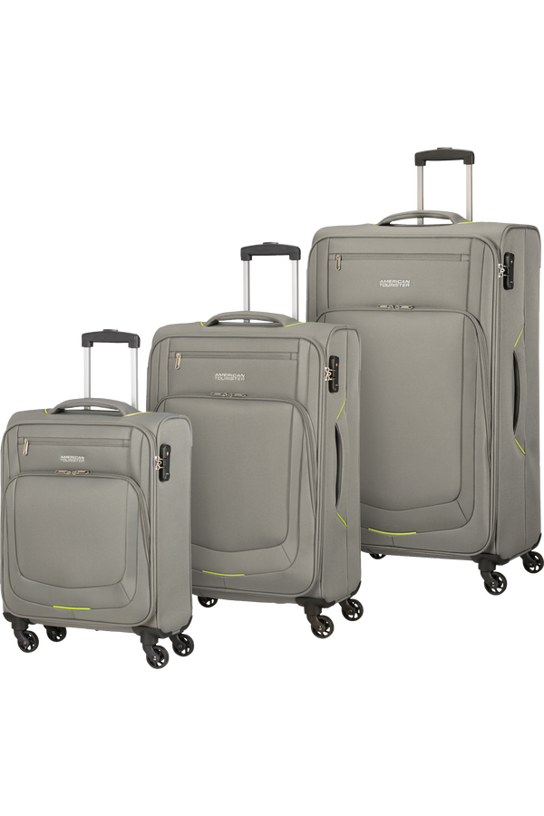 American Tourister Summer Session 3 Pc Set A  Grey/Lime