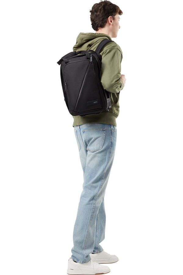 American Tourister Take2cabin Backpack with Wheels S  Black