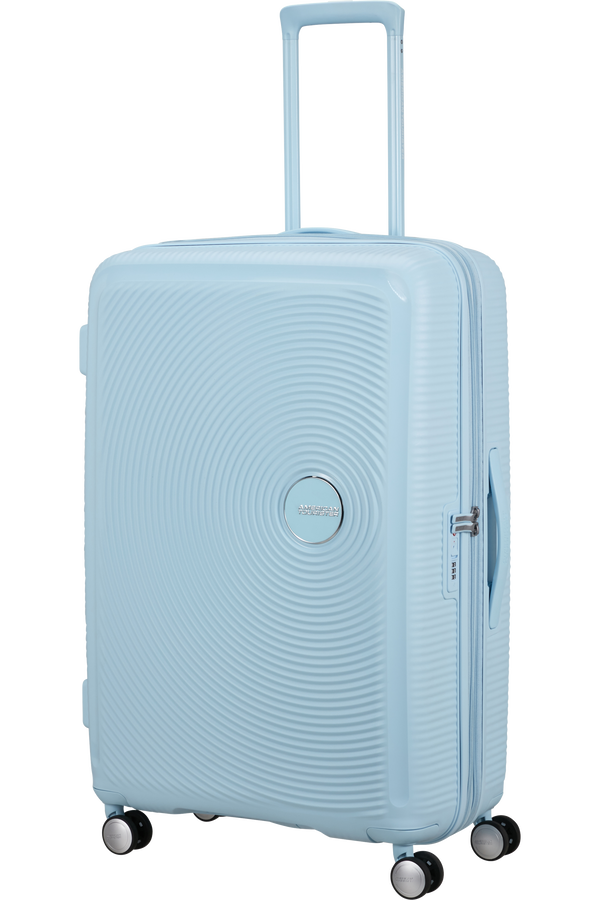 American Tourister SoundBox Spinner TSA Expandable 77cm  Pastel Blue