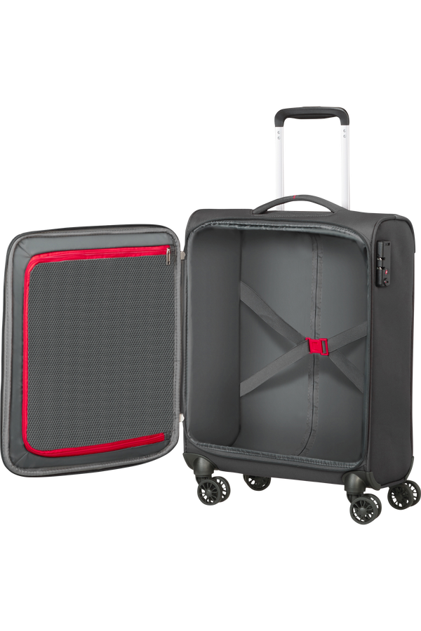 American Tourister Crosstrack Spinner 55cm  Grey/Red