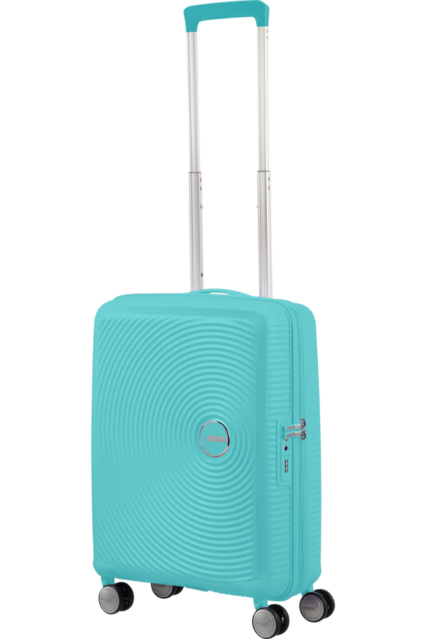 American Tourister Soundbox Spinner TSA Expandable 55cm  Poolside Blue