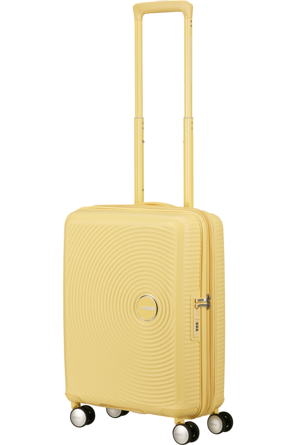 American Tourister SoundBox Spinner TSA Expandable 55cm  Pastel Yellow American Tourister SoundBox Spinner TSA Expandable 55cm  Pastel Yellow