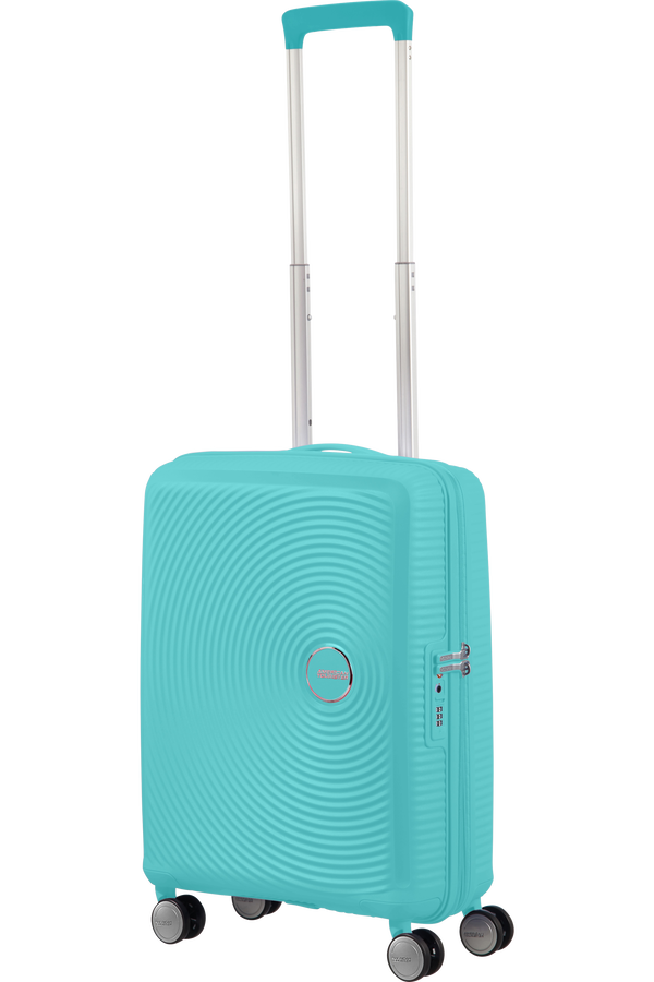 American Tourister Soundbox Spinner TSA Expandable 55cm  Poolside Blue American Tourister Soundbox Spinner TSA Expandable 55cm  Poolside Blue