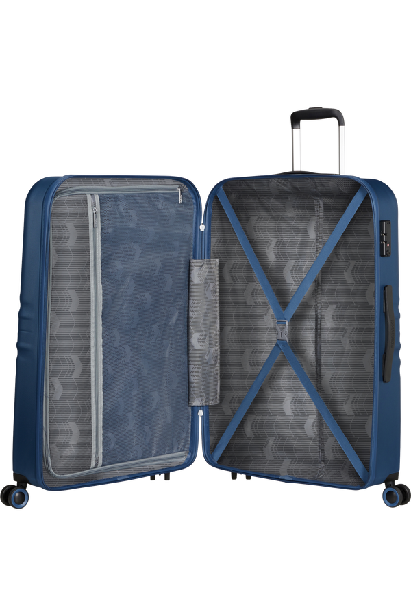 American Tourister Wavetwister Spinner TSA 77cm  Dark Navy