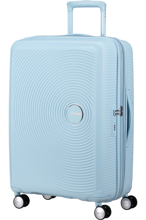 American Tourister SoundBox Spinner TSA Expandable 67cm  Pastel Blue American Tourister SoundBox Spinner TSA Expandable 67cm  Pastel Blue