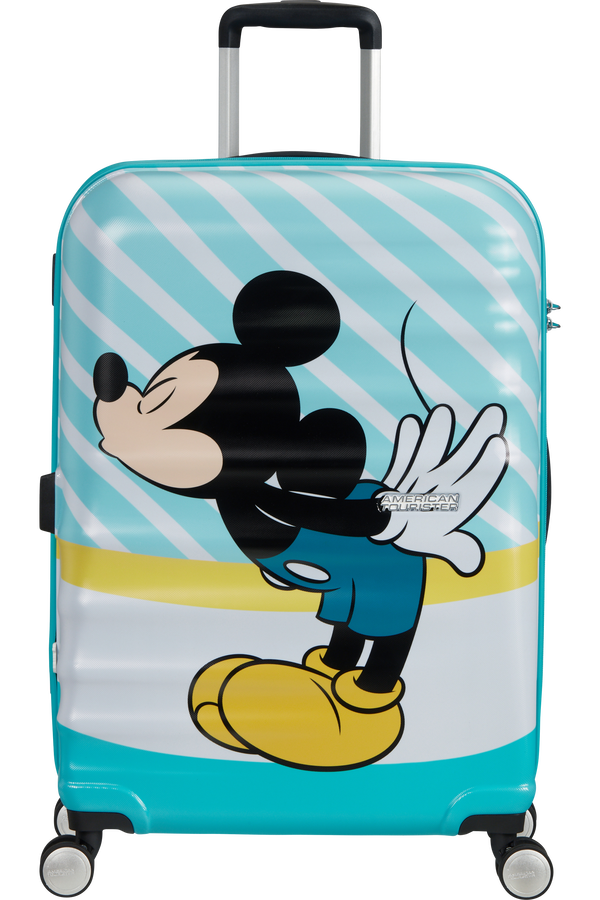 American Tourister Wavebreaker Disney Spinner 67cm  Mickey Blue Kiss