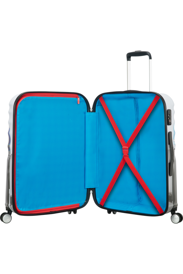American Tourister Wavebreaker Disney 4-wheel 77cm large Spinner suitcase Star Wars R2-D2 American Tourister Wavebreaker Disney 4-wheel 77cm large Spinner suitcase Star Wars R2-D2