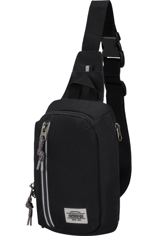 American Tourister Brightup Sling Bag Zip  Black American Tourister Brightup Sling Bag Zip  Black