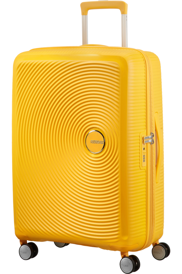 American Tourister Soundbox Spinner 67cm  Golden Yellow American Tourister Soundbox Spinner 67cm  Golden Yellow