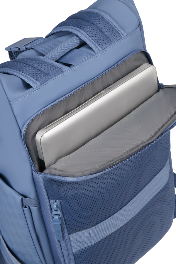 Urban Tide 15.6'' rolltop Backpack 15.6" | American Tourister Urban Tide Rolltop Laptop Backpack 15.6'  Storm Blue