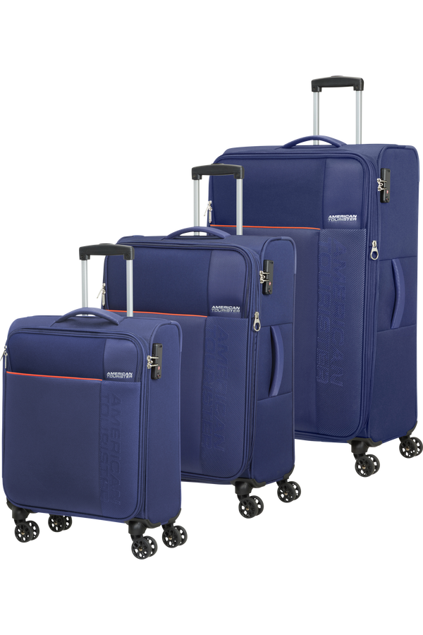 American Tourister Fun Cruise 3 PC Set A  Navy/Orange