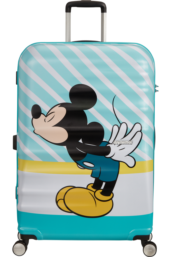 American Tourister Wavebreaker Disney Spinner 77cm  Mickey Blue Kiss