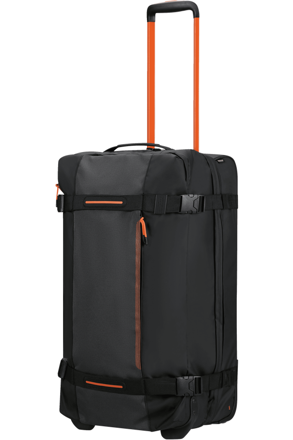 American Tourister Urban Track Duffle with Wheels Lmtd M  Black/Orange American Tourister Urban Track Duffle with Wheels Lmtd M  Black/Orange
