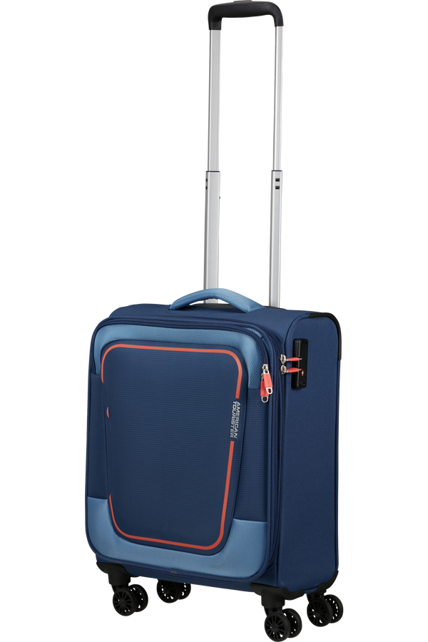 American Tourister Pulsonic Spinner Expandable 55cm  Combat Navy American Tourister Pulsonic Spinner Expandable 55cm  Combat Navy