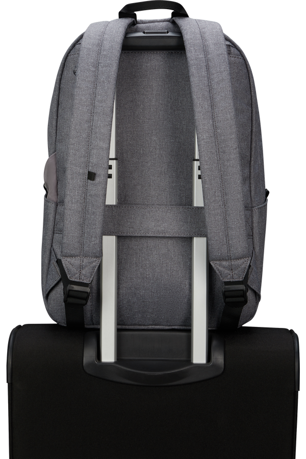 American Tourister Brightup Backpack Zip  Grey Melange