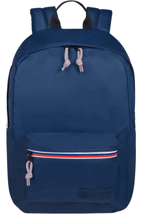 Navy and clearance white backpack